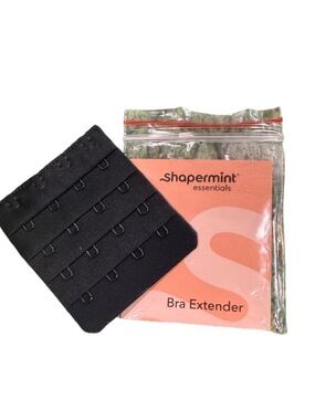 Shapermint Black 3-Row Bra Extender